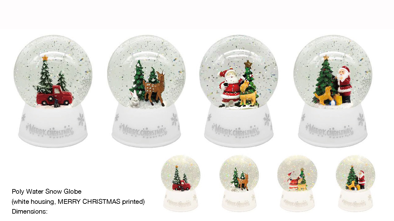 亚克力 水球灯 红色皮卡/驯鹿/圣诞老人 SR - 125