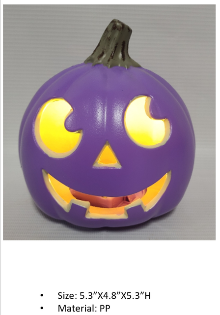 PP 5寸紫色南瓜灯