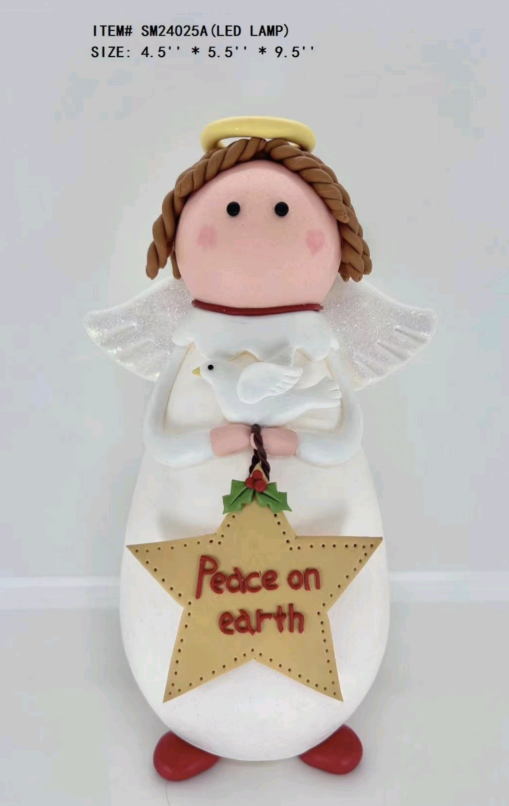 黏土造型 小天使拿着金星 - 9