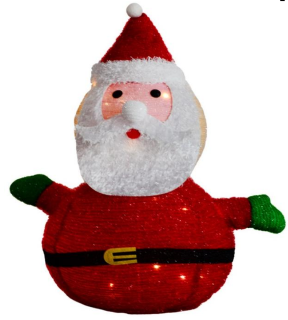 包布可伸缩圣诞老人折叠灯