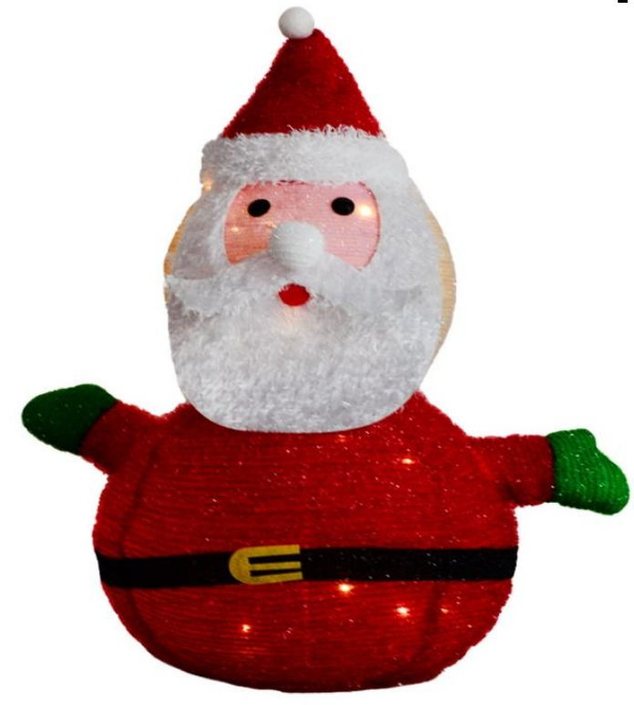 包布可伸缩圣诞老人折叠灯