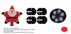 室内装饰树顶级LED投影仪（带4个可互换幻灯片）-39