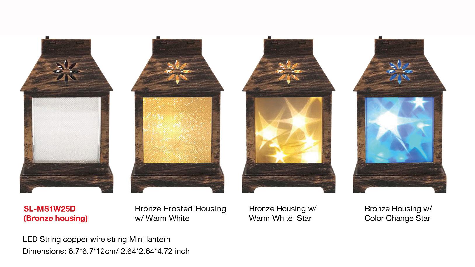 室内装饰 LED 灯串铜线串迷你灯笼 - 23