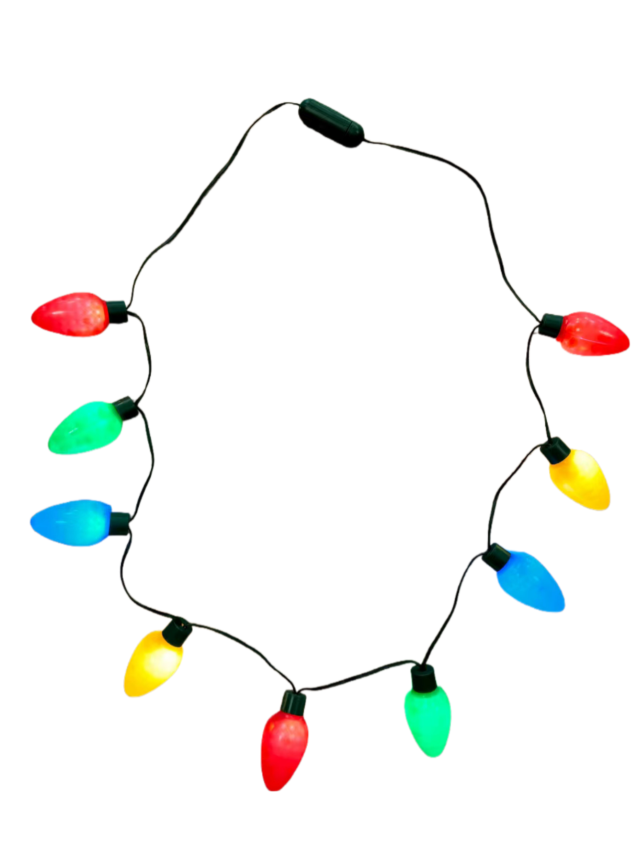 4色LED轻绳，带9个迷你灯泡，由纽扣电池电池提供动力，便携式装饰照明