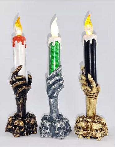 亚克力万圣节造型灯 骨头蜡烛