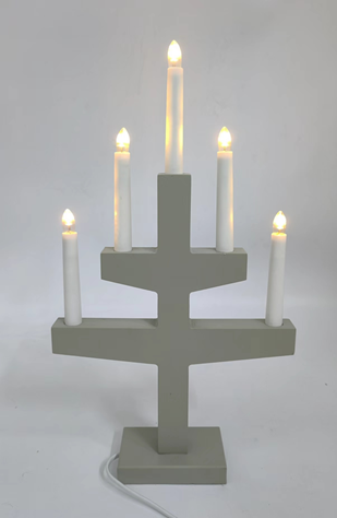 5 LED木制蜡烛桥灯 1