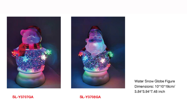 丙烯酸水球圣诞老人/熊形灯SR-132