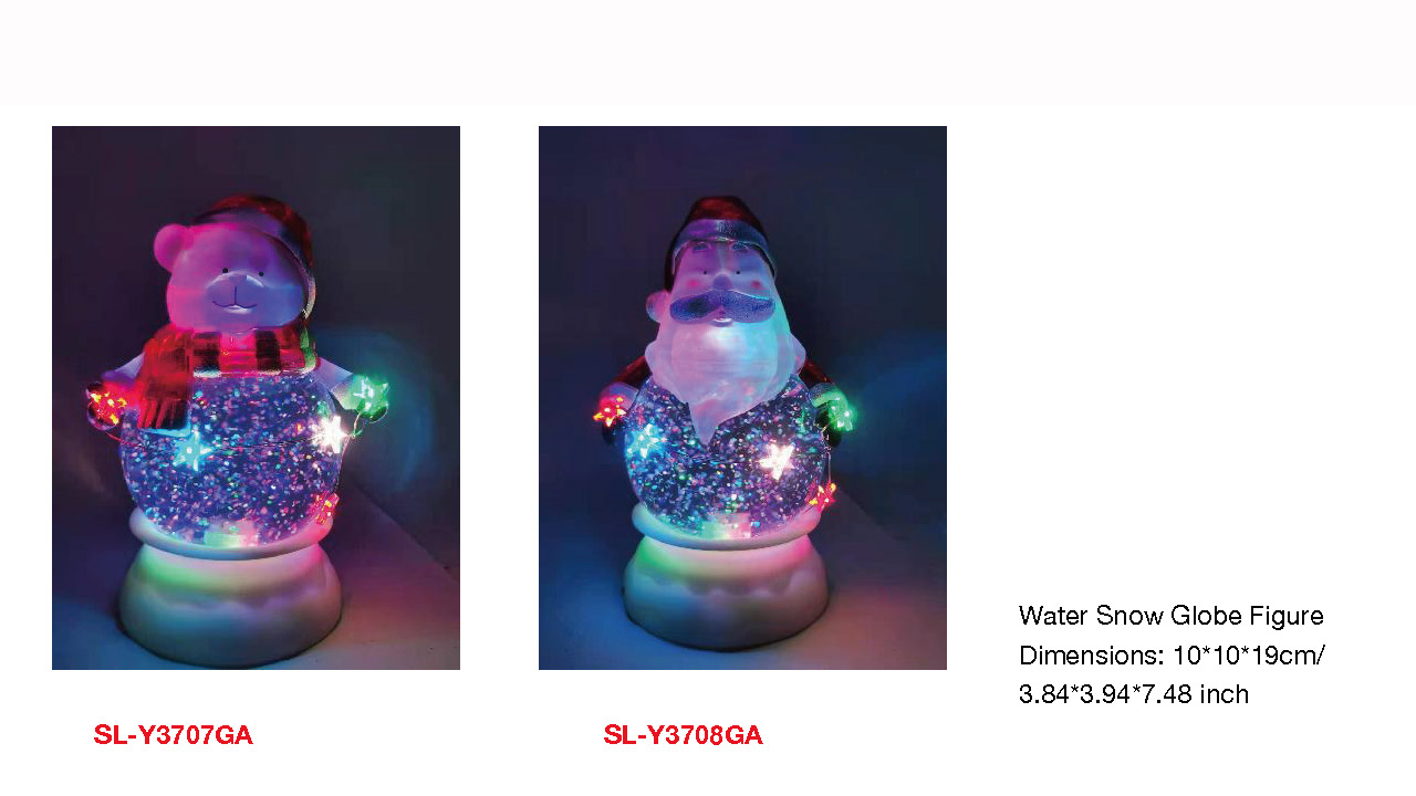 丙烯酸水球圣诞老人/熊形灯SR-132