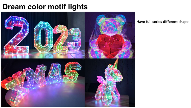 幻彩PVC铁架造型灯