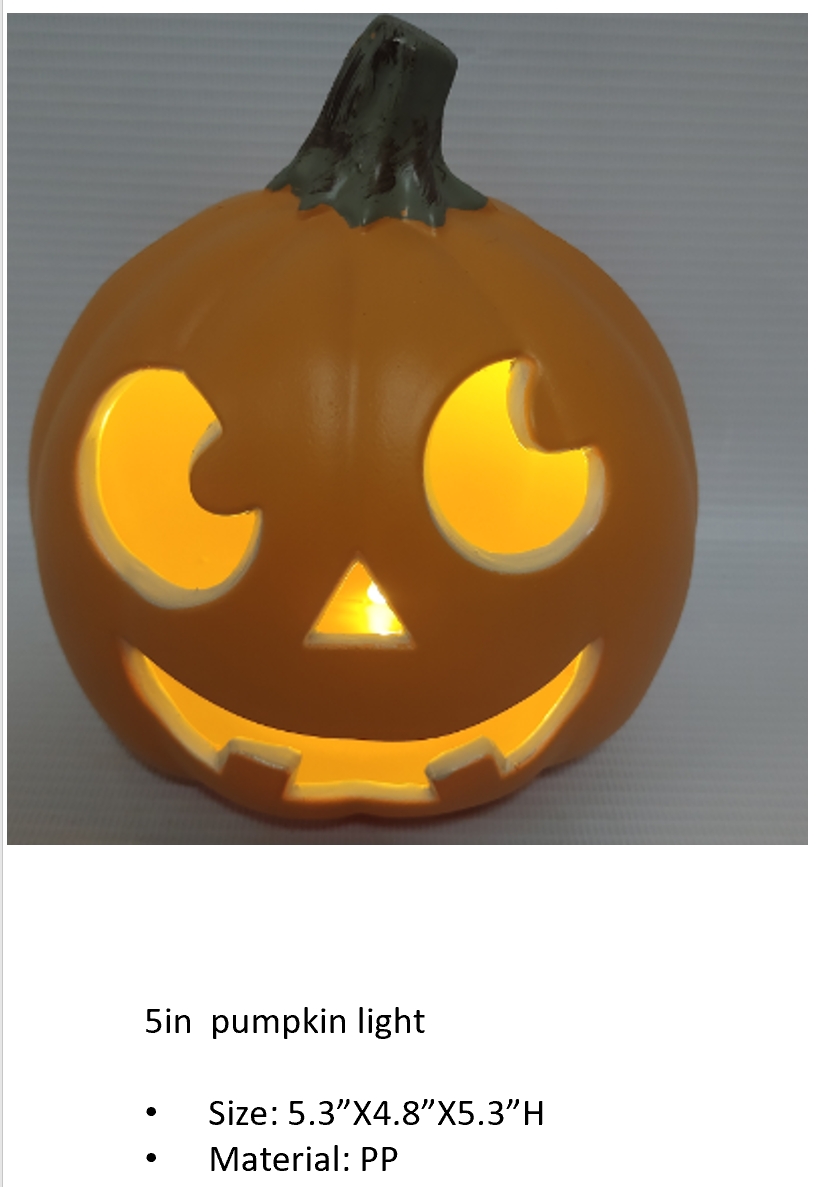 PP 5英寸橙色南瓜灯
