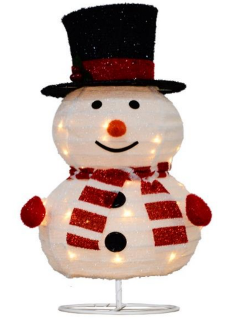 包布可伸缩雪人折叠灯