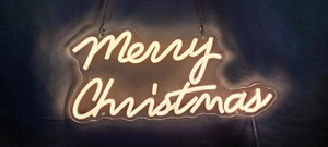 丙烯酸板快乐圣诞节字母灯