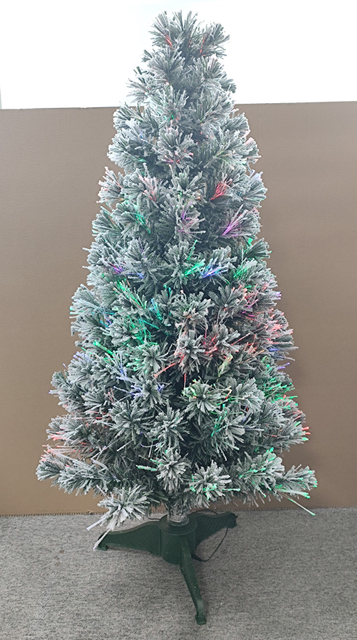 圣诞绿色光纤树+植绒