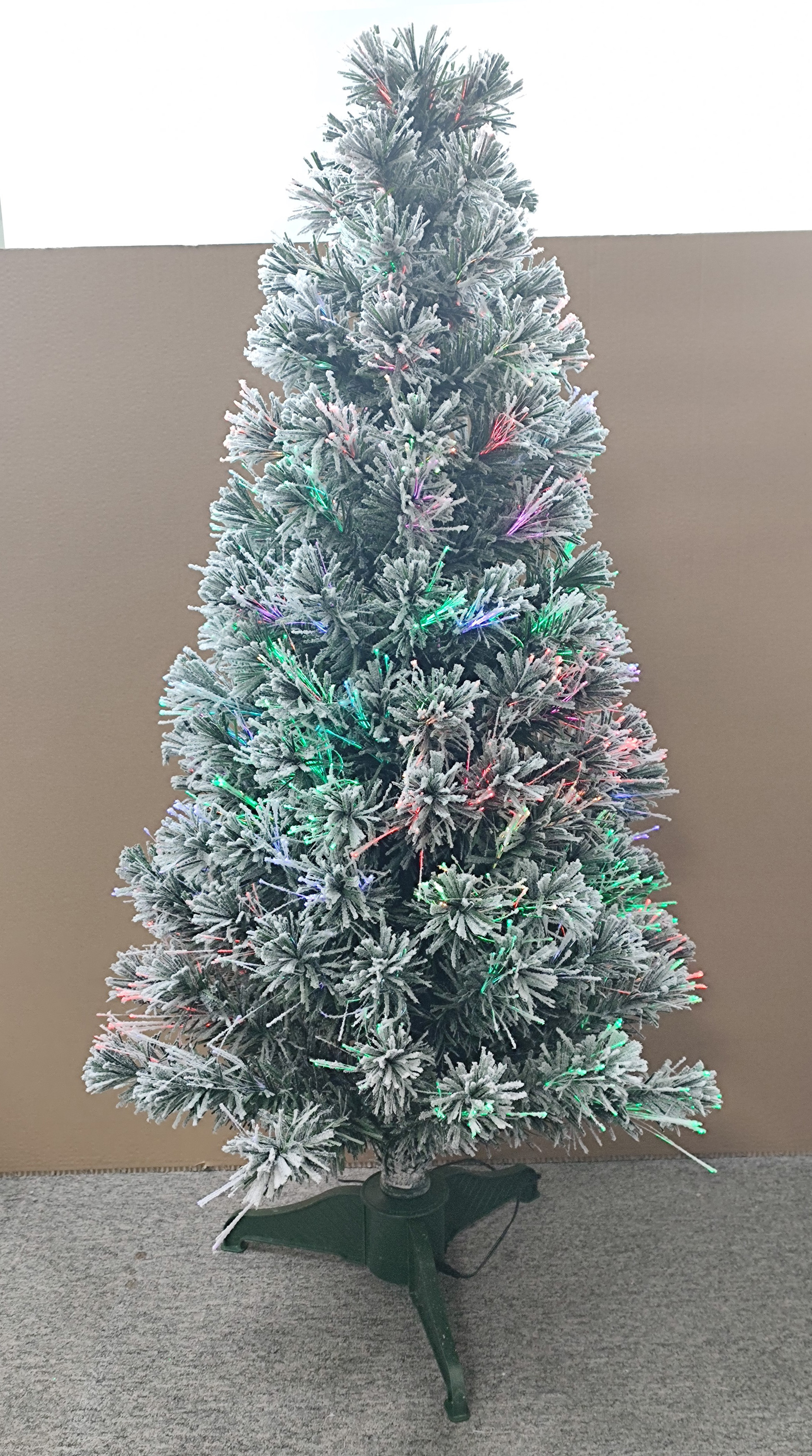 圣诞绿色光纤树+植绒