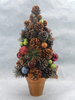 圣诞绿色迷你树，带锅 +魔术球/松果/叶子