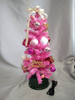 粉色35厘米旋转的迷你圣诞树
