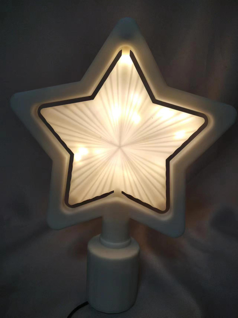 带有自动旋转的框架旋转树顶星