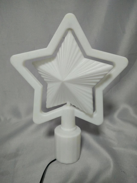 带有自动旋转的框架旋转树顶星