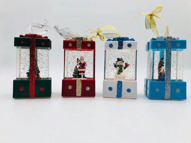 亚克力注水礼品灯 雪人&圣诞老人&人物造型