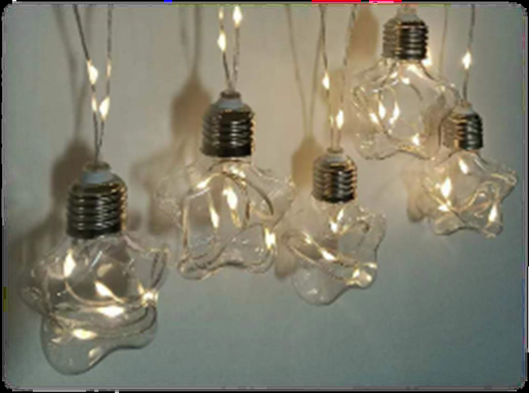 心形 星星造型皮线灯串