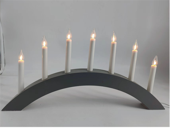 7 LED木制蜡烛桥灯 2