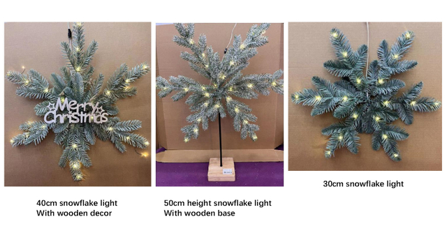 雪花灯，木制装饰/木基