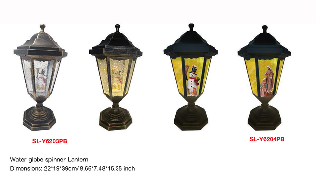 亚克力 路灯造型水灯 雪人/圣母 SR - 89