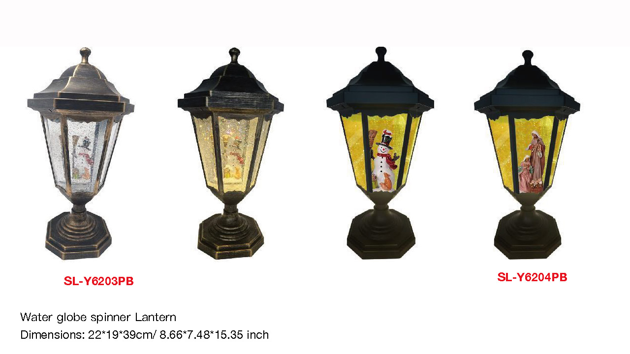 亚克力 路灯造型水灯 雪人/圣母 SR - 89