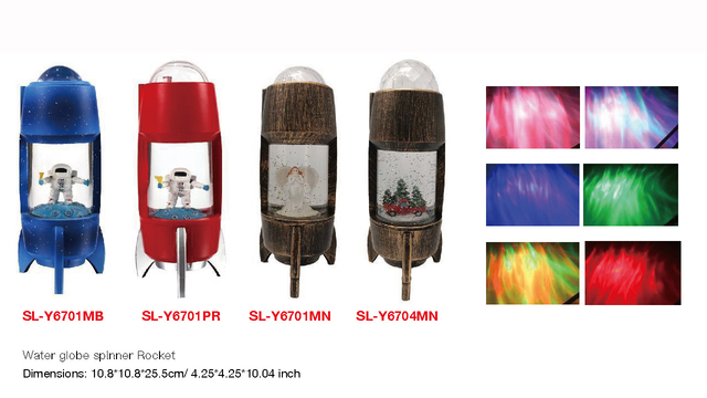 亚克力 火箭造型水灯 太空人/天使/皮卡车 SR - 76