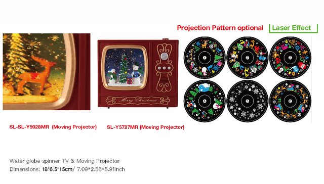 亚克力 电视造型投影灯 驯鹿/雪人和树 SR - 59