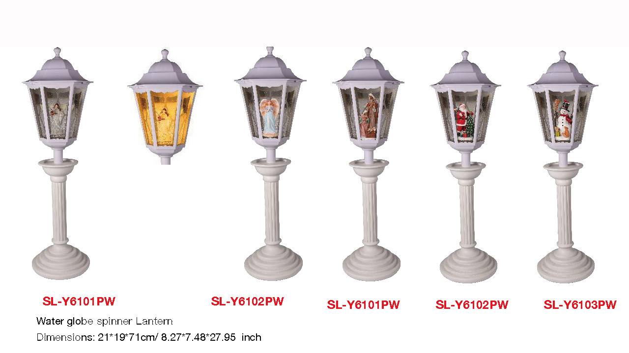 亚克力 路灯造型水灯 圣母玛利亚/天使/圣诞老人/雪人 SR - 94