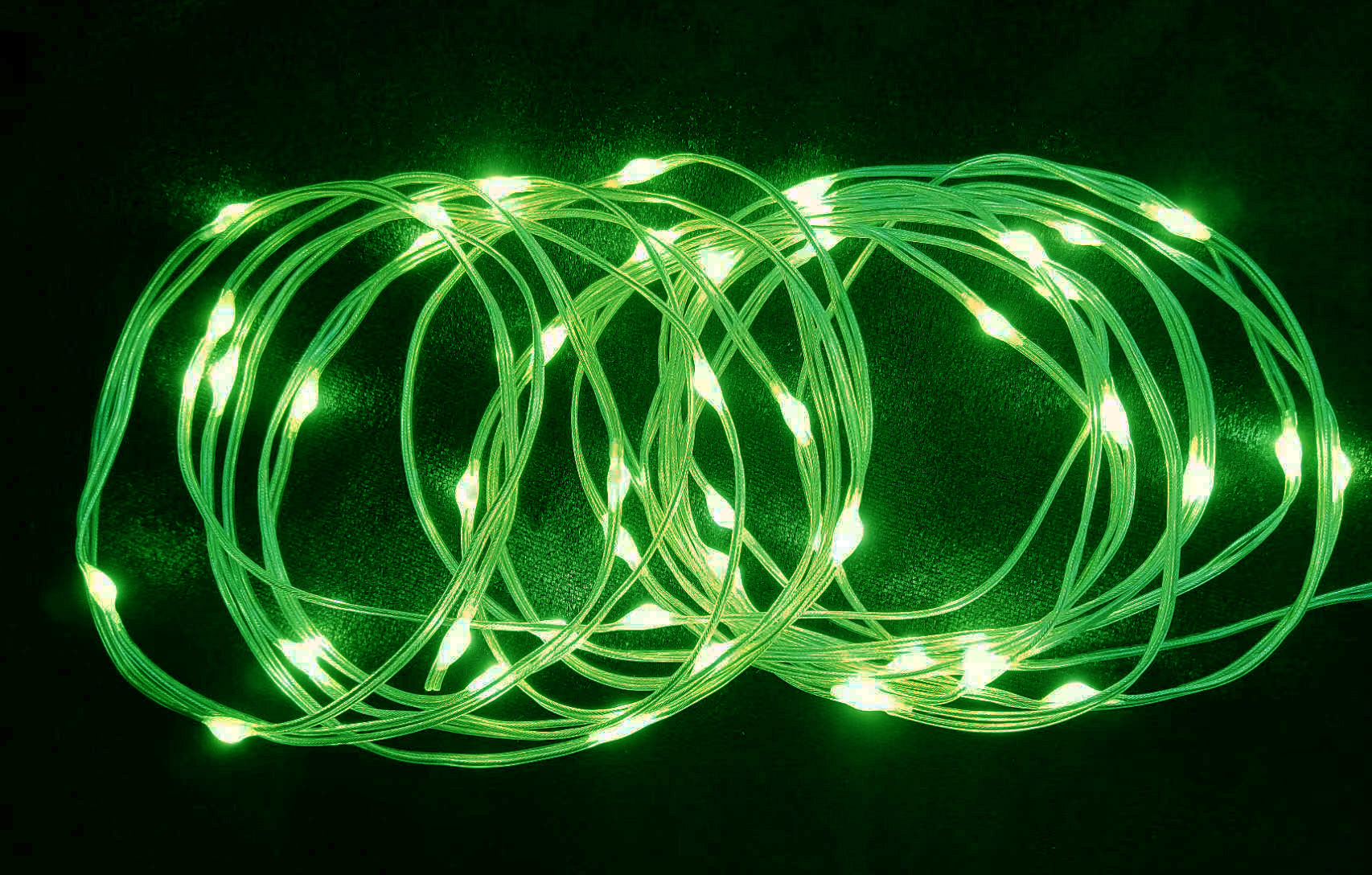 透明胶皮线灯（五彩 红、蓝、黄、绿、橙色）