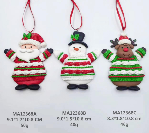 黏土造型姜饼人圣诞老人/雪人/驯鹿 - 45