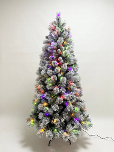 绿色圣诞树+植绒