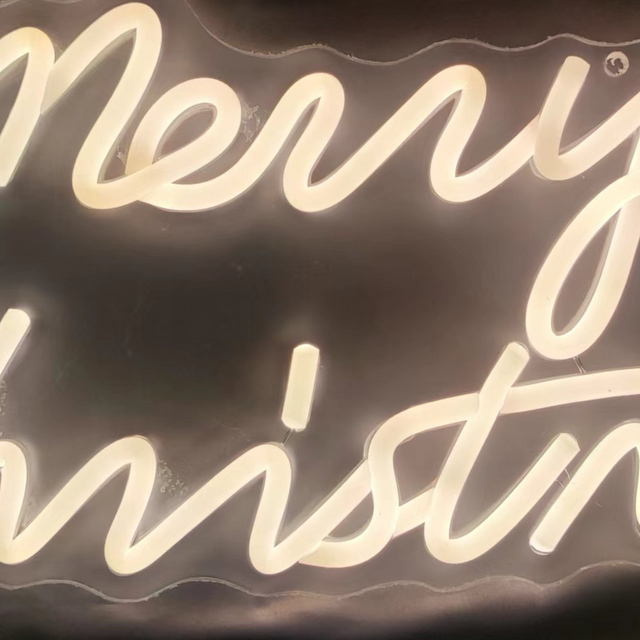 亚克力板圣诞快乐字母灯