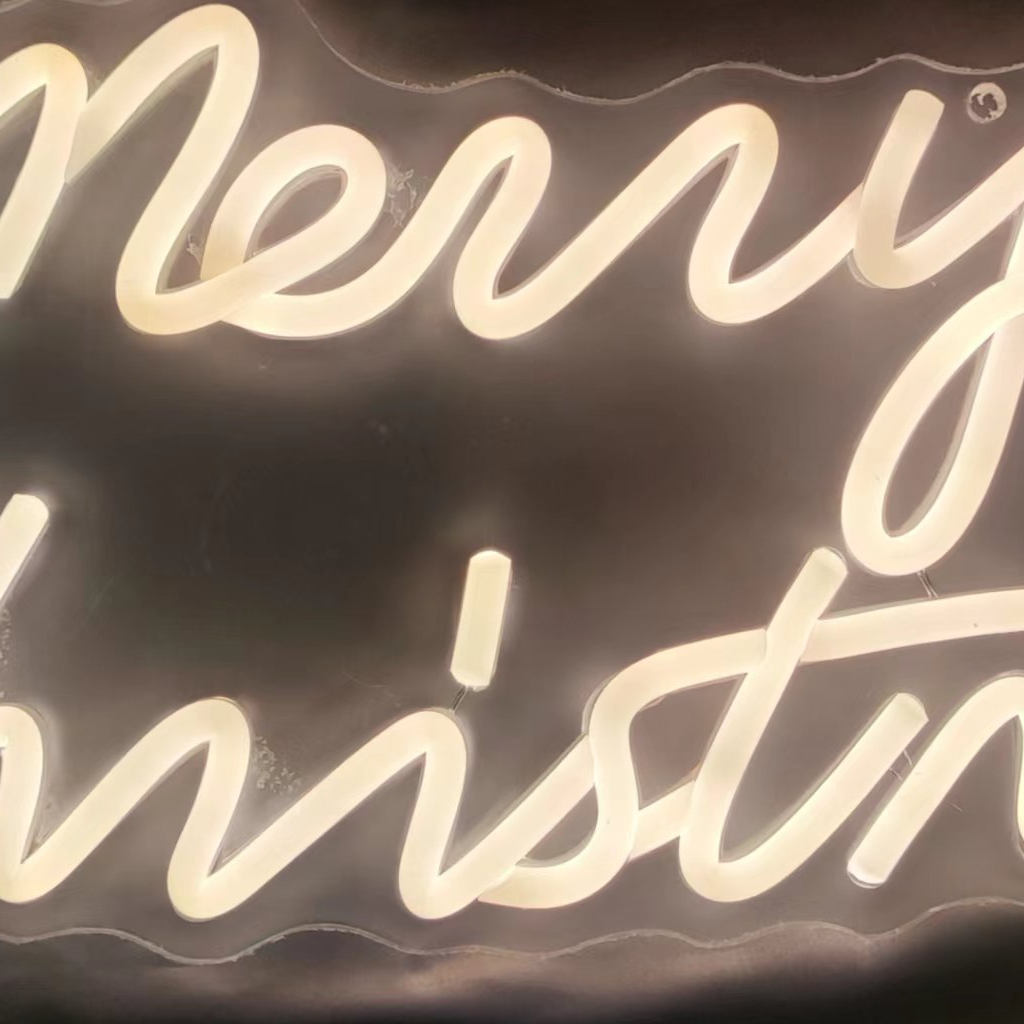 亚克力板圣诞快乐字母灯