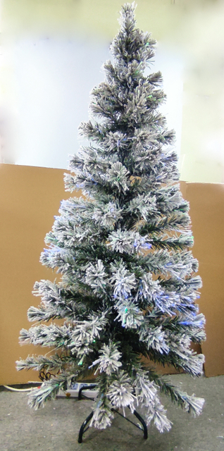 圣诞绿色光纤树+植绒