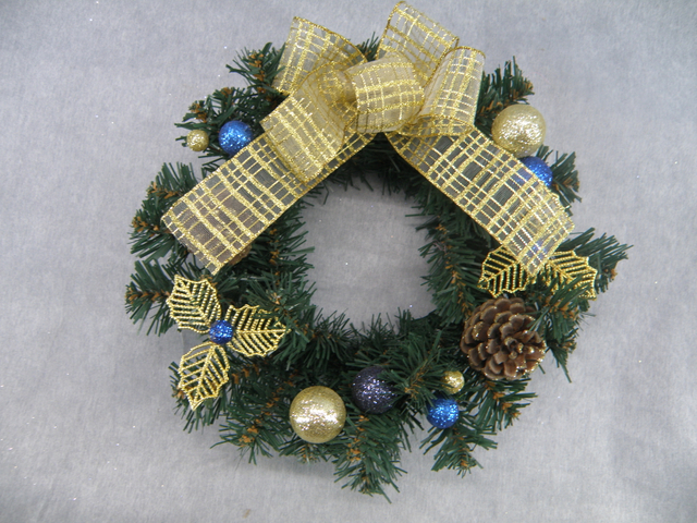 PVC花环（黄色丝带）