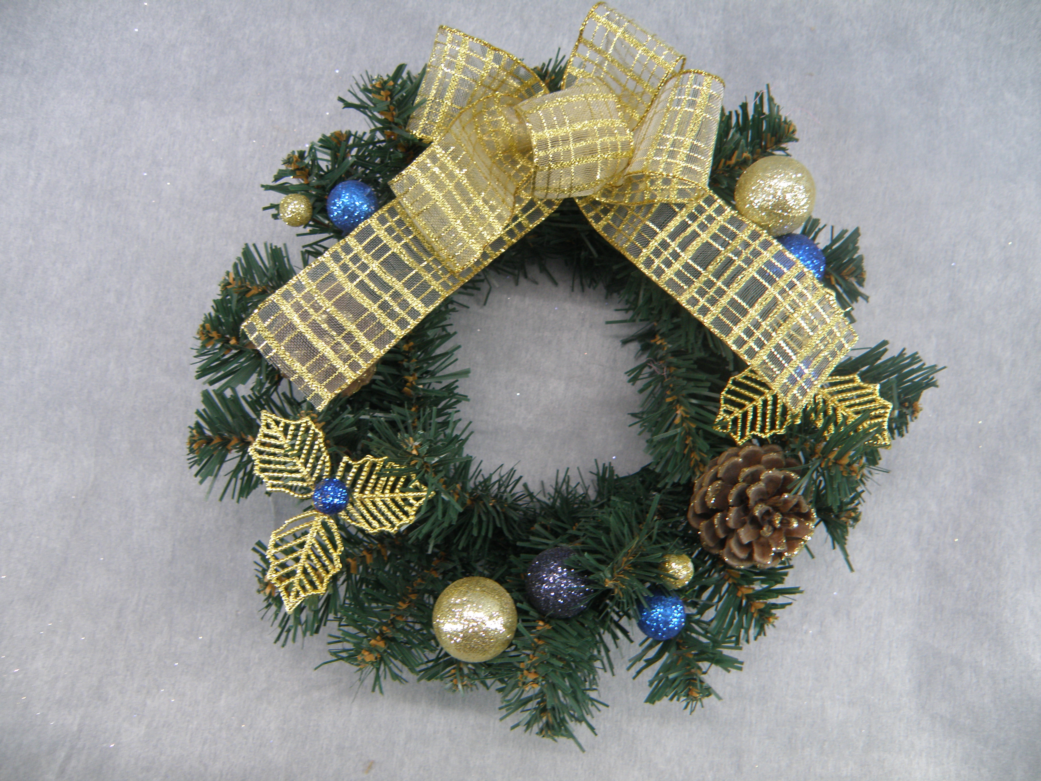 PVC花环（黄色丝带）