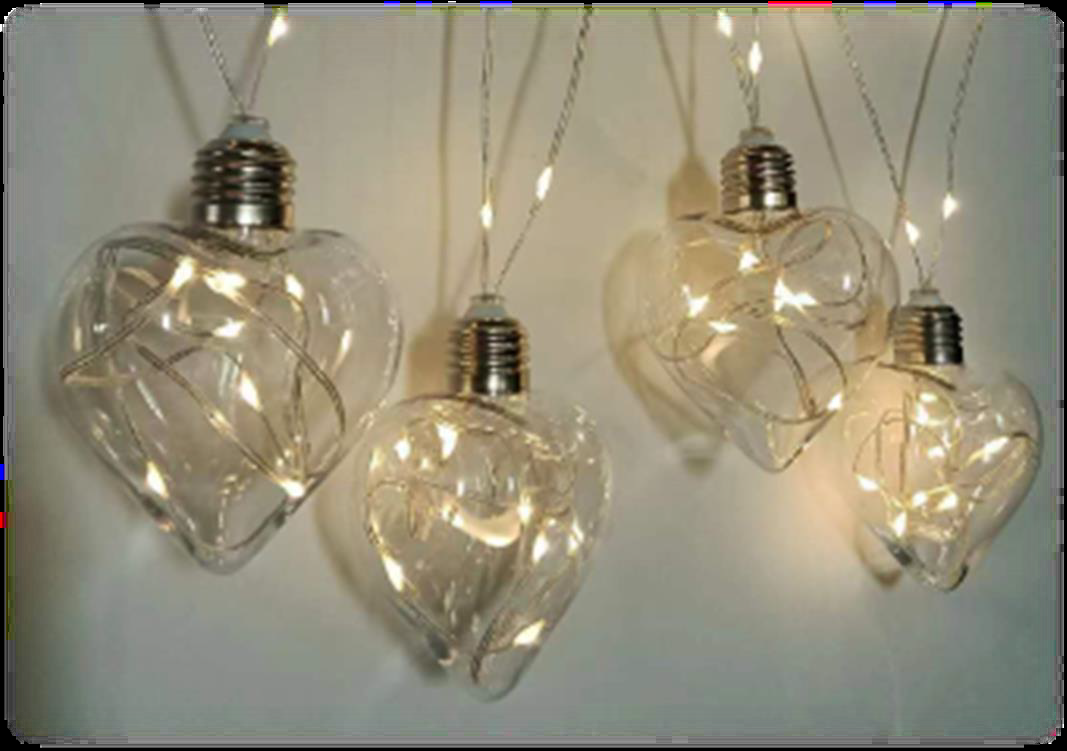 心形 星星造型皮线灯串