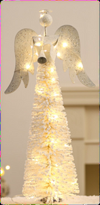 天使 圣诞树 礼物盒 水晶灯 