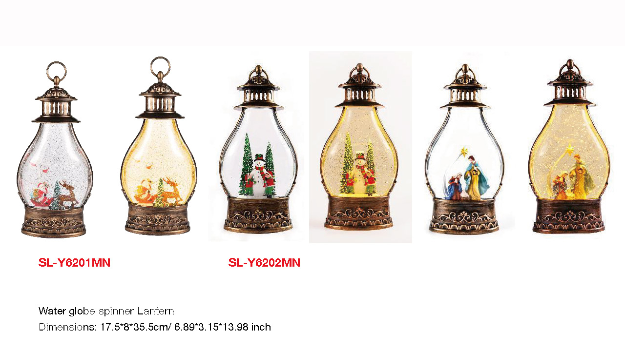 亚克力 提灯造型水灯 圣诞老人和驯鹿/雪人/圣母玛利亚 SR - 96
