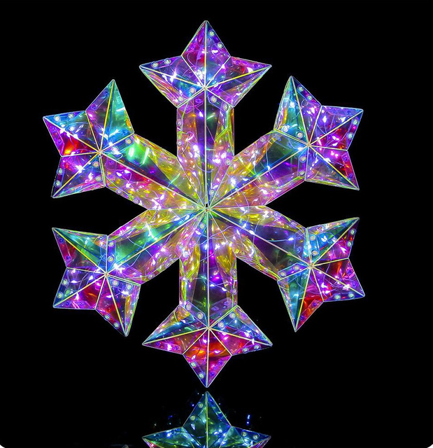 颜色的彩色圣诞节雪花