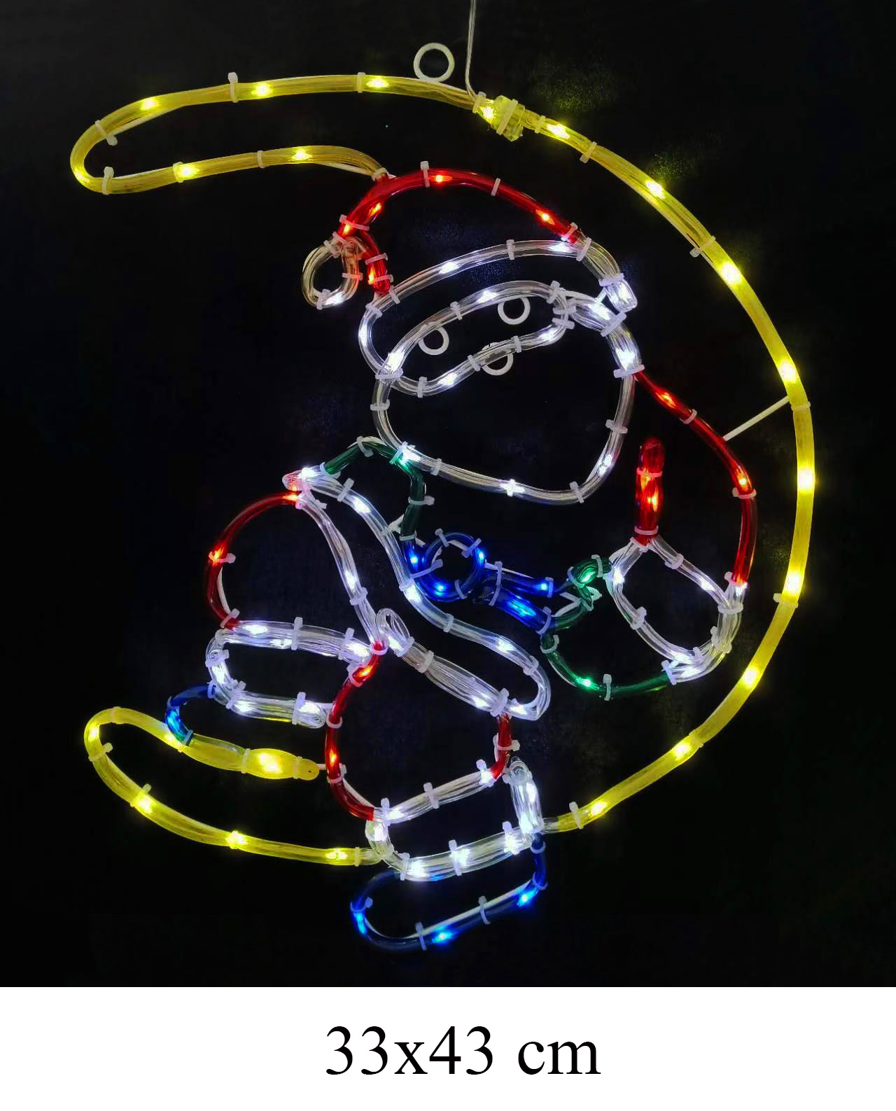 细管造型灯（月亮+圣诞老人）