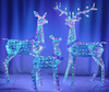 PVC幻彩片+铁架造型（套3鹿）灯