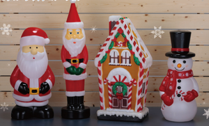 PE圣诞老人/雪人/房子吹塑模具装饰