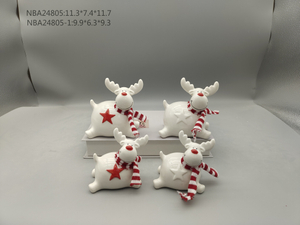 瓷跳驯鹿配围巾 - 26