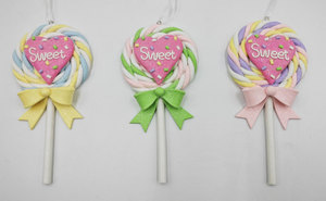 带心的黏土造型棒棒糖 - 38