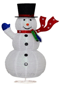 包布可伸缩雪人折叠灯