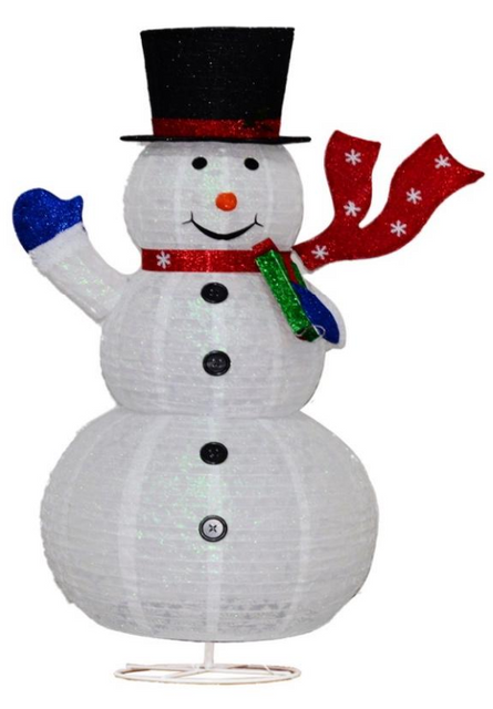 包布可伸缩雪人折叠灯